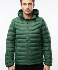 Total Green puffer Jacket
